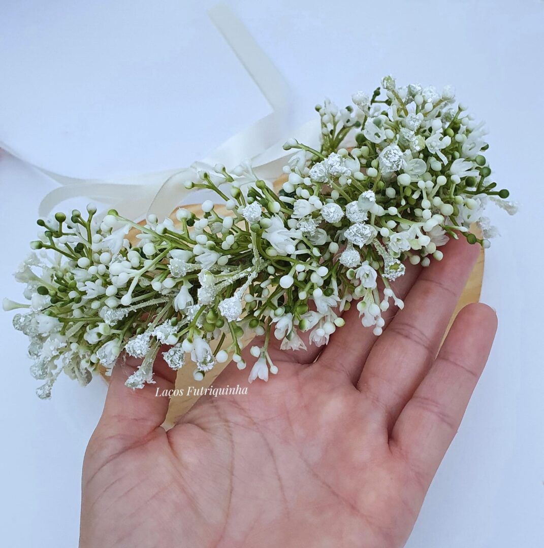 Tiara Flor Artificial Mosquitinho – Futriquinha